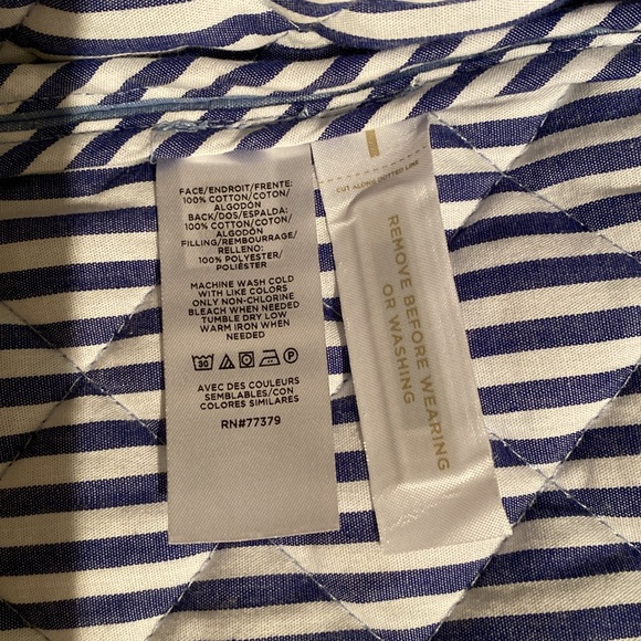 New Ann Taylor blue quilted jacket size:4 - Picture 6 of 8